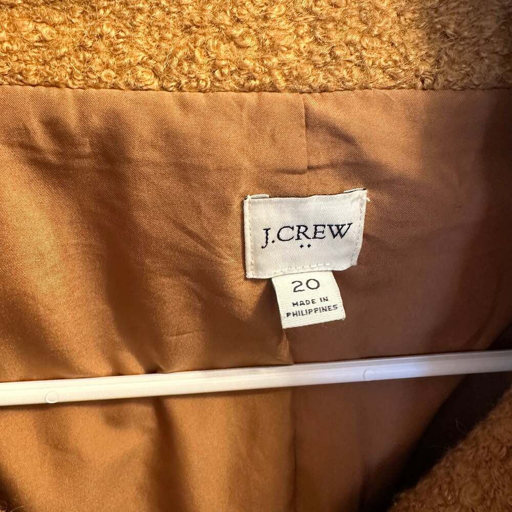 J.Crew Textured Bouclé Wool-Blend Coat | Plus Size 20 | Classic Silhouette - Picture 2 of 7